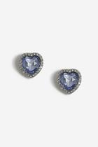 Skinny Dip Stone Heart Stud Earrings