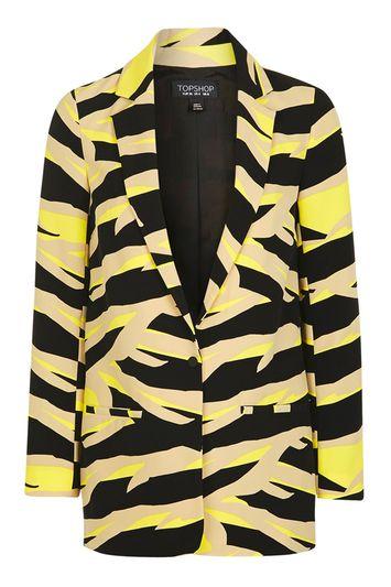 Topshop Tiger Print Blazer