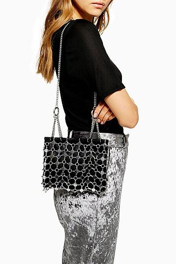 Topshop Cage Chain Shoulder Bag