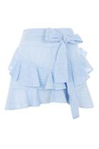 Topshop Petite Dobby Ruffle Mini Skirt