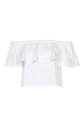 Topshop Off-the-shoulder Bardot Blouse