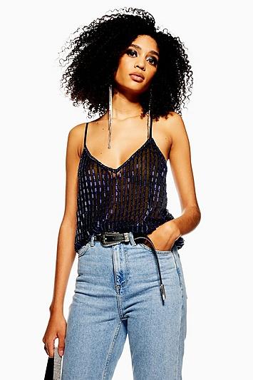 Topshop Petite Beaded Cami