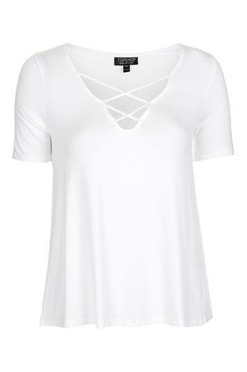 Topshop Cross Front Swing Tee