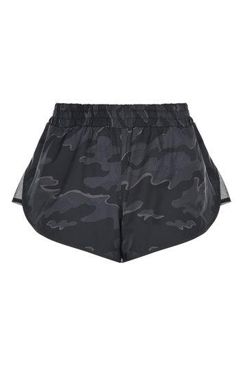 Topshop Camo Print Runner Shorts By Ivy Park