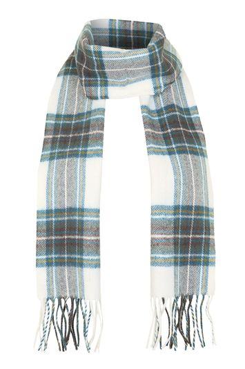 Topshop Monochrome Check Scarf