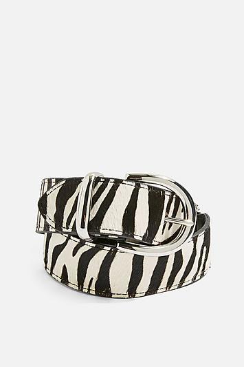 Topshop Zebra Link Belt