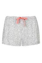Topshop Floral Pj Shorts By Calvin Klein