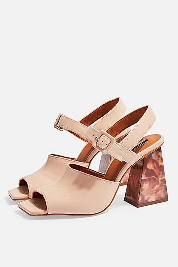 Topshop Rose Marble Heeled Sandals