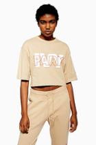 Topshop Layer Logo Cropped T-shirt By Ivy Park