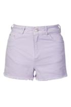 Topshop Moto Lilac Mom Shorts