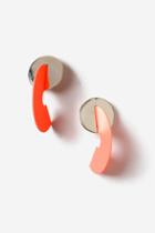 Topshop Neon Curved Earrings