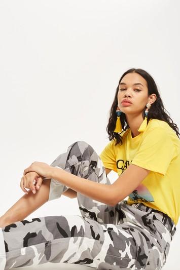 Topshop Camouflage Combat Trousers