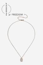 Topshop *rhinestone Edge Ditsy Necklace