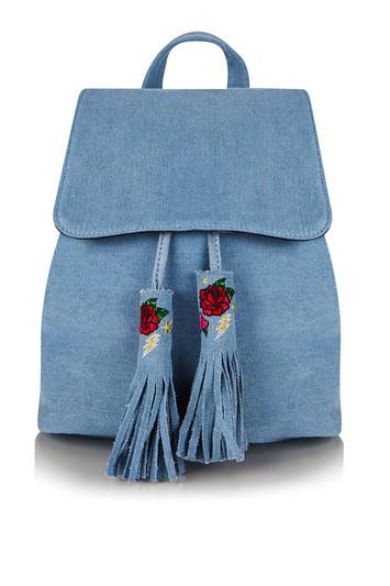 Topshop *denim Cressida Backpack By Skinnydip