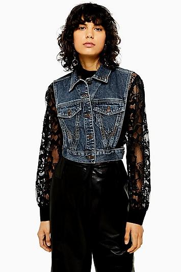 Topshop Sleeveless Denim Gilet