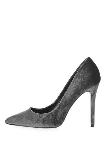 Topshop Maggie Velvet Point Court Shoes
