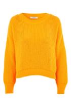 Topshop *cropped Waffle Knit Jumper By Glamorous