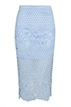 Topshop Lace Panelled Pencil Skirt