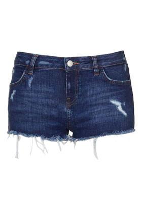 Topshop Moto Indigo Rip Daisy Short