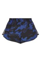 Topshop Camo Mesh Panel Runner Shorts By Ivy Park