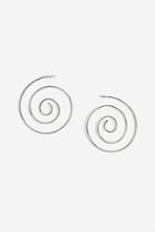 Topshop *spiral Hoop Earrings