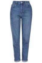 Topshop Moto Dark Blue Mom Jeans