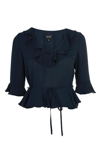 Topshop Ruffle Detail Blouse