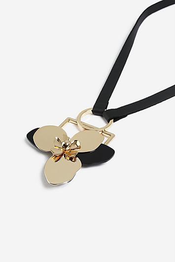 Topshop *floral Pendant Necklace