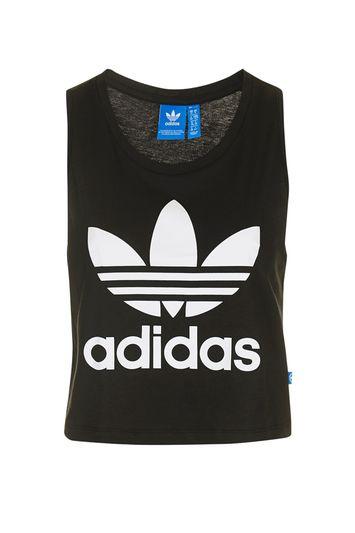 Topshop Trefoil Cropped Tank By Adidas Originals