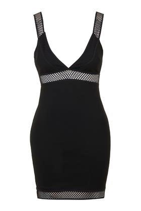 Topshop Sporty Mesh Trim Mini Dress