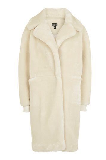 Topshop Polar Bear Cocoon Coat