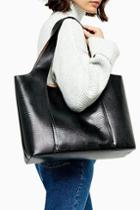 Topshop Taylor Black Slouchy Tote Bag