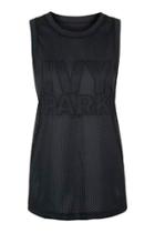 Topshop All-over Mesh Longline Tank By Ivy Park