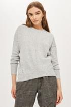 Topshop Pointelle Detail Sweater