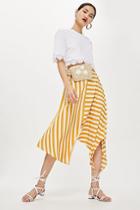Topshop Petite Square Sleeve Trim T-shirt