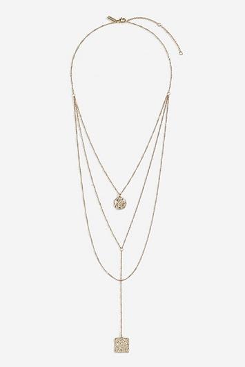 Topshop *drop Charm Pendant Necklace