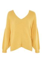 Topshop Asymmetric Ribbed Sweater