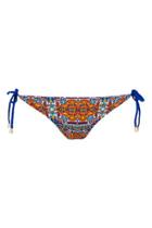 Topshop Tile Tie-side Bikini Bottoms