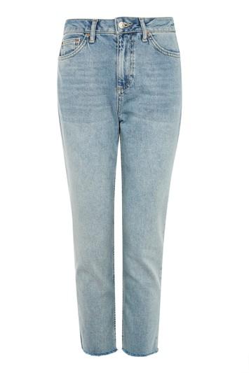 Topshop Petite 28 Bleach Straight Leg Jeans