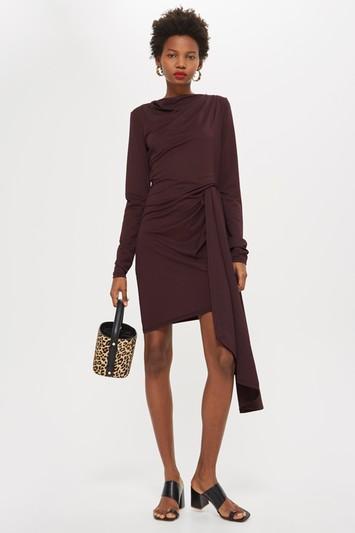 Topshop Tall Aysemmetric Hem Dress