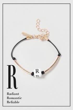 Topshop R Initial Bracelet