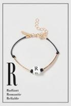 Topshop R Initial Bracelet
