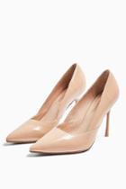 Topshop Georgia Nude Pointed Court Shoes