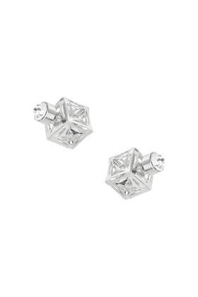 Topshop 3d Cube Front And Back Earrings