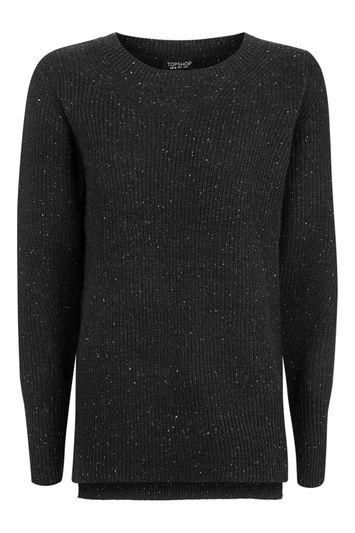 Topshop Fisherman Rib Crew Neck Jumper