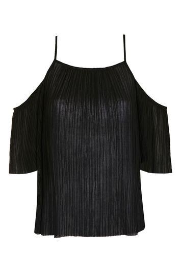 Topshop Fine Cold Shoulder Top