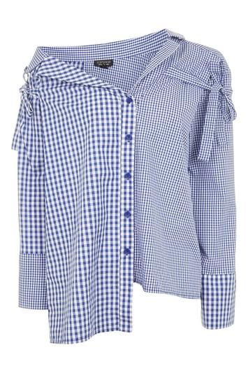 Topshop Gingham Re-worked Shirt