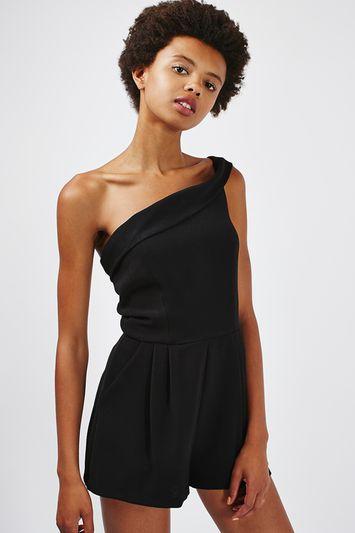 Topshop *off Shoulder Playsuit By Love