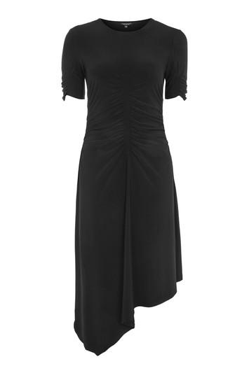 Topshop Ruched Front Midi Dress