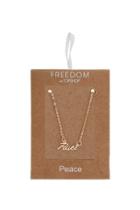 Topshop Peace Ditsy Necklace